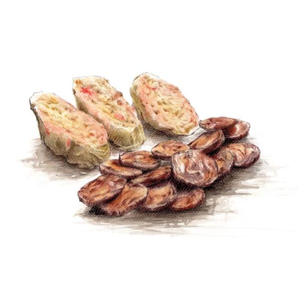 Chorizo y pan